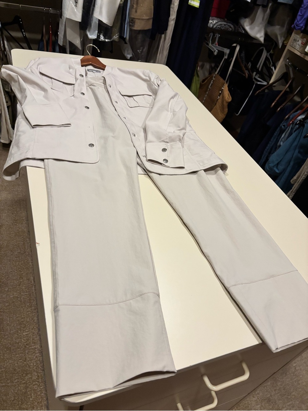 Anatomie Light Beige Utility Jacket L and pants size M - Picture 3 of 5